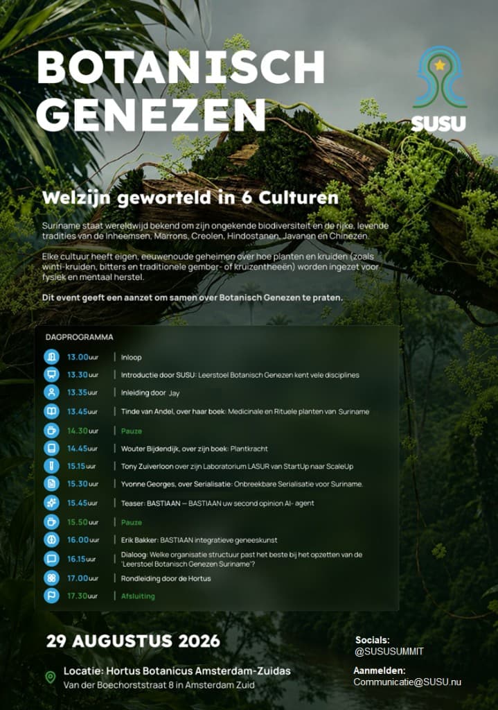 29 augustus 2026, 13.00–17.30 uur